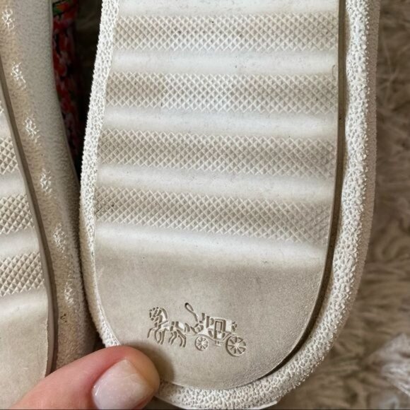 Coach C103 Pointy Toe Zebra Print Sneakers Sz 6.5 - Picture 14 of 16